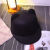 曼纳格帽子绅士帽子时尚猫耳朵珍珠毛呢帽子米奇毛呢礼帽圆英伦 马术帽-黑色 52cm  适合2-4岁