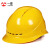 一盾免费印字 一盾安全帽工地男国标加厚建筑工程电力头盔定制logo印字 黄色 四面透气ABS