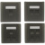 86型深灰色电脑电话面板模块单双三四口六类七类屏蔽网络电视插座 免打六类网络