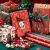 伏加瑞伏加瑞元旦新年包装纸礼盒手工diy牛皮包书纸高颜值儿童包装丝带礼品纸 5米红色圣诞树丝带