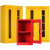 迈恻亦应急物资柜 用品专用柜 应急器材存放柜 实验室安全应急柜 黄色通隔板1650*1090*460MM 加厚板材