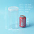 乐霍 储物罐密封塑料瓶透明包装圆形红糖饼干大米蜂蜜加厚密封收纳罐子 5.5直径20高50个配透明盖