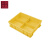 工创优品 塑料零件盒 多格五金盒分格收纳盒螺丝分类盒黄色 中号4格370*275*83