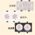 双头射灯双排长方形筒灯孔灯双筒led客厅天花吊顶嵌入式斗胆2过道 白壳2*7W白光