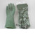 绿胶尼龙胶耐酸碱工业手套丁基尼龙衬里橡胶防护 双一 绿胶手套(1双) L