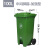定制适用240L户外垃圾桶大号环卫脚踏式商用加厚大码塑料大型分类桶大容量 100中间脚踏-加强型（军绿