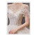 舒凯乐新娘主婚纱婚纱2024新娘结婚主纱一字肩出门纱气质重工质感 白色拖尾款+三件套 S