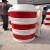电线杆防撞桶安全警示交通圆柱型防撞桶防撞墩反光电杆路灯杆保护 红白1200*650*450