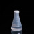 东部工品 加盖三角烧瓶 平底烧瓶 透明塑料烧瓶 锥形瓶 250ml 