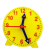 钟表模型一二年级小学生教学时钟教具钟儿童模拟学习认识时间钟 10cm两针联动12时
