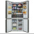 美菱（MeiLing）520升十字门智能冰箱家用节能一级变频电冰箱风冷无霜净味520WP9B 典雅灰