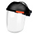 梓萤岔电焊面罩防护罩全脸头戴式焊工做饭厨房工业焊帽打磨切割变光化学 2只 PET防护面罩