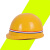 惠利得安全帽工地施工建筑工程领导头帽电工劳保国标透气加厚头盔防护帽 红色圆顶玻璃钢