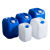 加厚塑料桶25Lkg实验室废液堆码桶化工桶方形桶食品带盖密封油桶 20L蓝色特厚1.4kg
