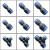 气动快速插接头4mm6mm8mm12mm气管直通断管对接空压机气泵配件 插外径8mm变12mm气管变通
