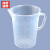 赫思迪格 透明量杯 带刻度杯 塑料计量杯 测量杯容量杯 塑料量杯 3000ML JG-302