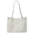 袋鼠（KANGAROO）托特包女2024新款包包大容量高级感软皮通勤大包小众设计感单肩包 米白色