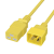 PDU服务器电源线黄色C13转C14转C19-C20延长线1.0米1.5平方连接线 通过3C认证 C20-C19 1.5平方 黄色 2m