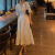 绣青梅白色连衣裙2023新款女夏赫本风法式气质女装设计感小众长裙西 白色连衣裙(内加里布 S