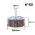 砂布磨头砂纸磨头磨头柄6mm百叶轮百叶磨头尖头带柄页轮抛光轮 圆柱6*80【25个】