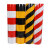 红白黑黄路桩反光膜带 交通安全柱子电线杆级EGP反光膜 警示柱反 二黄二黑80cm*1米长