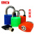 久工保 电力表箱锁梅花塑钢锁通用钥匙挂锁计量箱锁 JGB-DLS057 （把） 40锁体 标准勾（梅花钥匙款）*10把