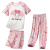 迪士尼儿童睡衣女童薄款夏季莫代尔女孩家居服三件套装子母女2024新款 1M--ST-10182 8码(100-110cm
