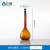 江玻容量瓶实验室A级可过检透明棕色高硼硅玻璃具塞定量瓶细颈梨形瓶10ML-1L 容量瓶棕色1000ml  1个(A级可过检)