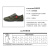 搏峰（BOFENG）劳保鞋 DZX1防滑透气帆布鞋 43码 绿色战训 防水款