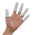尼龙布指套劳保高弹透气耐磨工业一次性防护指头套吸汗工作手指套 300只装尼龙手指套
