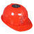 卡莱文风扇安全帽工地夏季太阳能空调安全帽带风扇充电透气头盔遮阳防晒 蓝色风扇帽