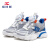 哈比熊（HOBIBEAR）男童鞋夏款单网透气儿童运动鞋轻便女童跑步鞋JD87U81灰蓝白37码