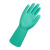 赛立特L18502植绒丁腈耐酸碱防化手套 绿色 L码 1双