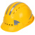 德威狮高强度ABS反光安全帽工地领导施工头盔劳保透气电力工程帽免费印 五筋反光条款白色