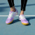 户登羽毛球鞋男士春秋透气网球鞋夏季新款初高中学生女孩防滑乒乓球鞋 668H紫色 47码