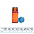 阙芊透明玻璃水杯果汁咖啡酒瓶茶杯便携储酒器德国进口YOUT 棕色125ml 含蓝盖+胶圈