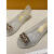 OIUO百搭休闲时尚凉鞋简约女夏季鱼嘴仙女风塑料透明水晶单鞋学生 金 标准码 36 适合脚长230mm