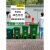 大垃圾桶商用大号脚踩脚踏式厨房大容量带盖家用餐饮户外环卫加大 70升脚踏桶带轮子(绿色)