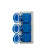 防水插座安全防暴雨插座花园浴室五孔10A室内外IP65插排 单联带固定耳防水插座（蓝色）
