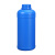 工业级实验室器皿带盖酒精桶塑料壶油桶酒壶密封桶塑料桶扁桶蓝色耐酸碱塑料瓶 1000ml-蓝色（瓶子）
