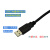 PLC编程电缆数据下载线CTS7191-USB30支持全系列PLC 黑色 3M