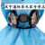 蓝色防防尘头罩打磨装修防粉尘夏季舒适透气喷漆防毒头罩 头罩配2091滤棉