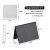 鸣固 V型台卡迷你立式桌面台牌塑料展示留言板可擦写小黑板 哑黑单面100*76mm 24个黑板+4白笔+4擦布