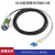 光纤快速连接器 防水IP67光纤圆形航插头插座 DH24型光纤四孔单芯套装