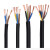 京昆（JK） 电缆软电线黑护套线RVV铜芯电源线 2*1 88米/卷（定制）
