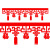 过新年春节装饰福字贴客厅商场氛围场景布置福条贴流苏拉花红色搬 5条价约3.9m+点胶