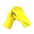 厚款工业棉毛浸塑手套耐磨耐酸碱防水劳保手套28公分橡胶防护