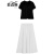 蔓尔依连衣裙女夏季2024新款韩版小个子气质显瘦时尚法式小香风套装裙子 单上衣 M