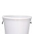 海斯迪克 HK-370 加厚塑料圆桶 大容量圆形收纳桶酒店厨房垃圾桶 白色无盖60L