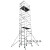 铝合金脚手架直爬梯装修架子单双宽铝合金快装焊接架建筑移动梯子 长2米*宽1.35米*高10米